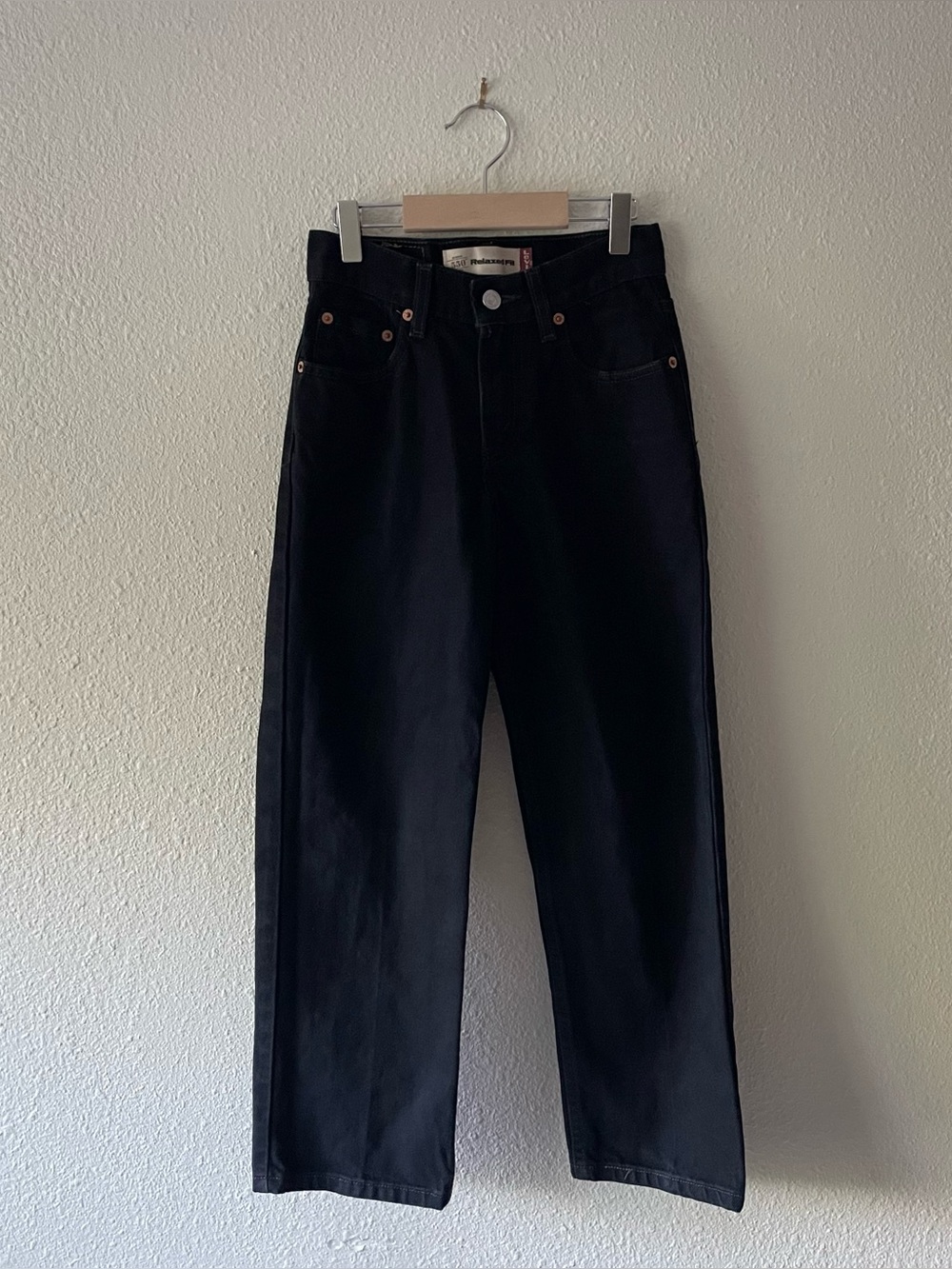 Y2K Levi’s 550 Girls 11 Slim Black Relaxed Fit Jeans USA Made